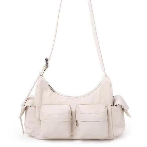 Retro Ladies Shoulder Bags Underarm Bags Leather Vintage Fashion Trendy Womens Purses And Handbags Y2k 240926