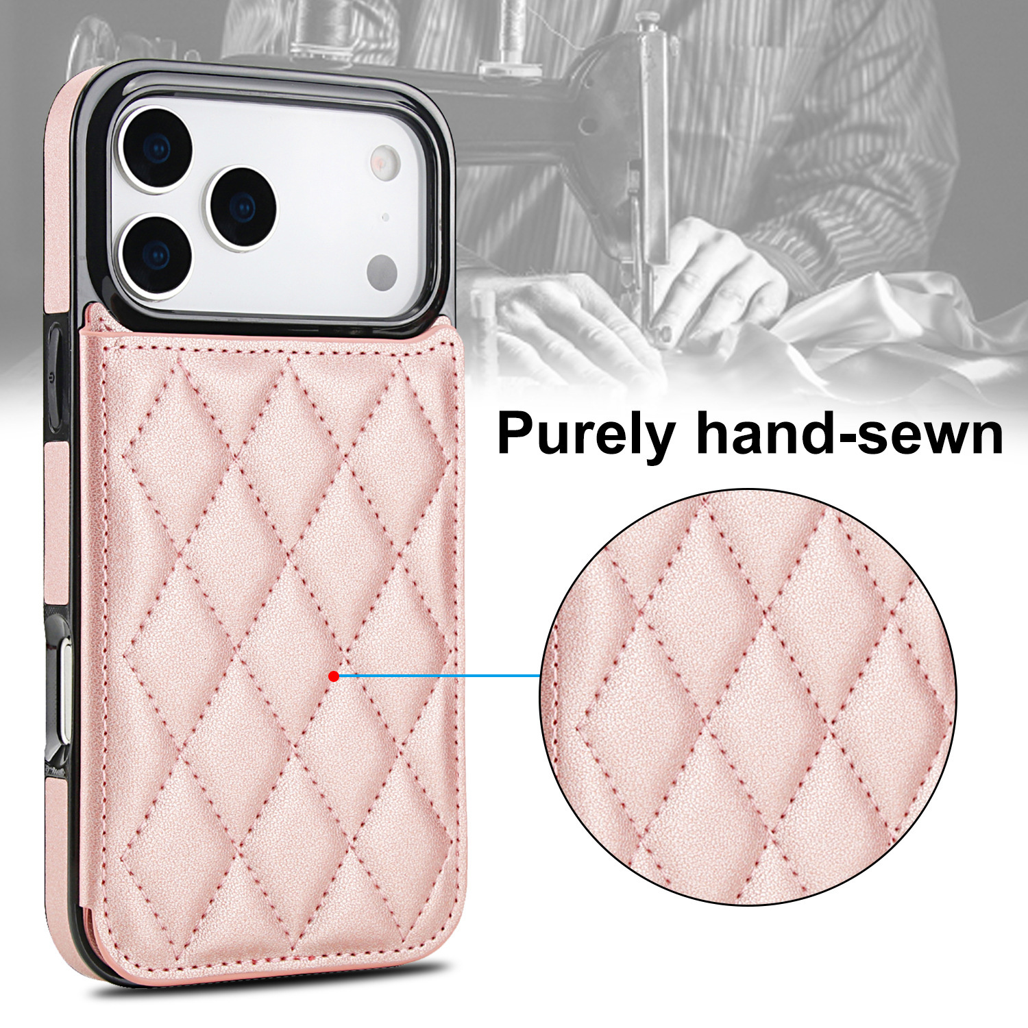 Suitable for Samsung S26Ultra case, Apple 17 Pro Max diamond pattern small fragrance style anti-drop phone case