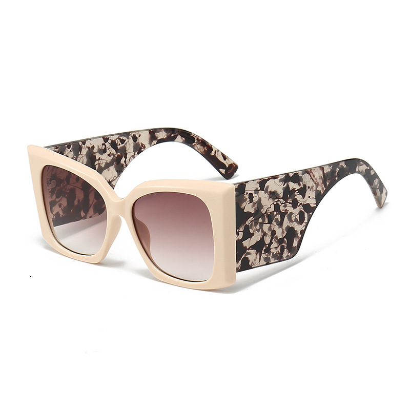 2026 New Style Fashion Sunglasses By Designer - Wide Frame Eyeglass Lids Street Style Sunglasses For Women Beach And Outdoor Uv-protective Sunglasses