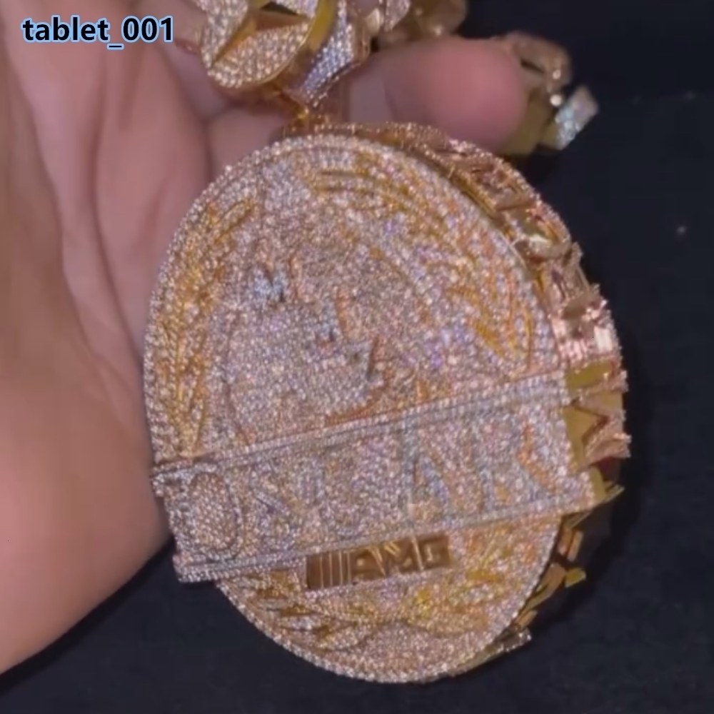 Hip Hop Pendant Passed Diamond Test Iced Out VVS Moissanite 925 Silver Custom Moissanite Pendant