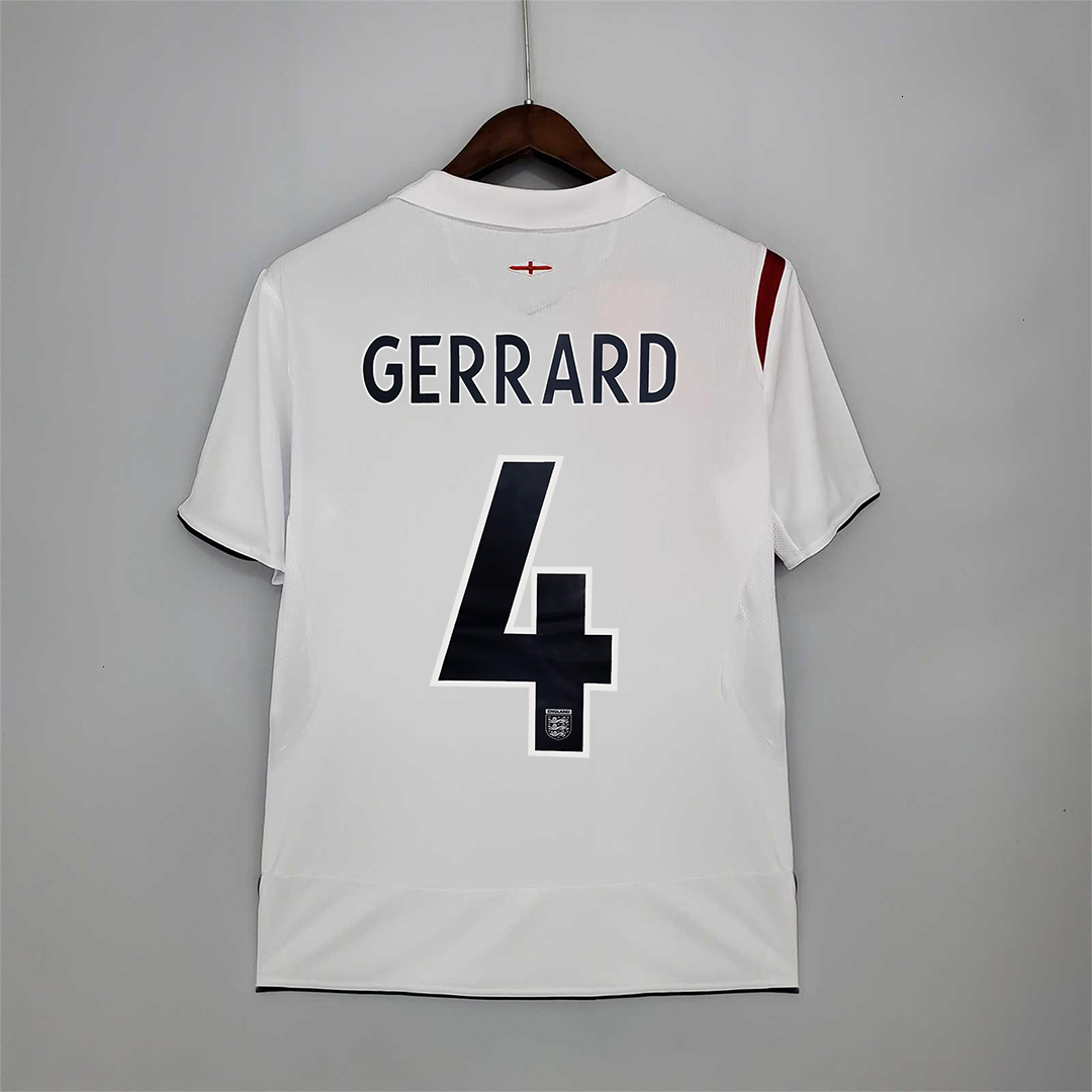 1966 1984 1990 England Retro jersey 1998 2002 2006 soccer jerseys GASCOIGNE OWEN GERRARD BARNES SCHOLES FOWLER ROBSON Vintage football shirt 2008 2012