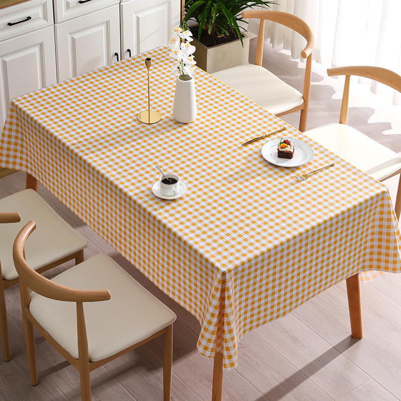YL-38611 Custom Multi-Color Pattern PVC Tablecloth - Waterproof, Oil-proof, Heat-resistant, Wash-free
