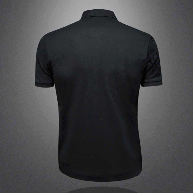 European high-end brand 2026 summer new men's short-sleeve embroidered POLO shirt, fashionable half-sleeve top