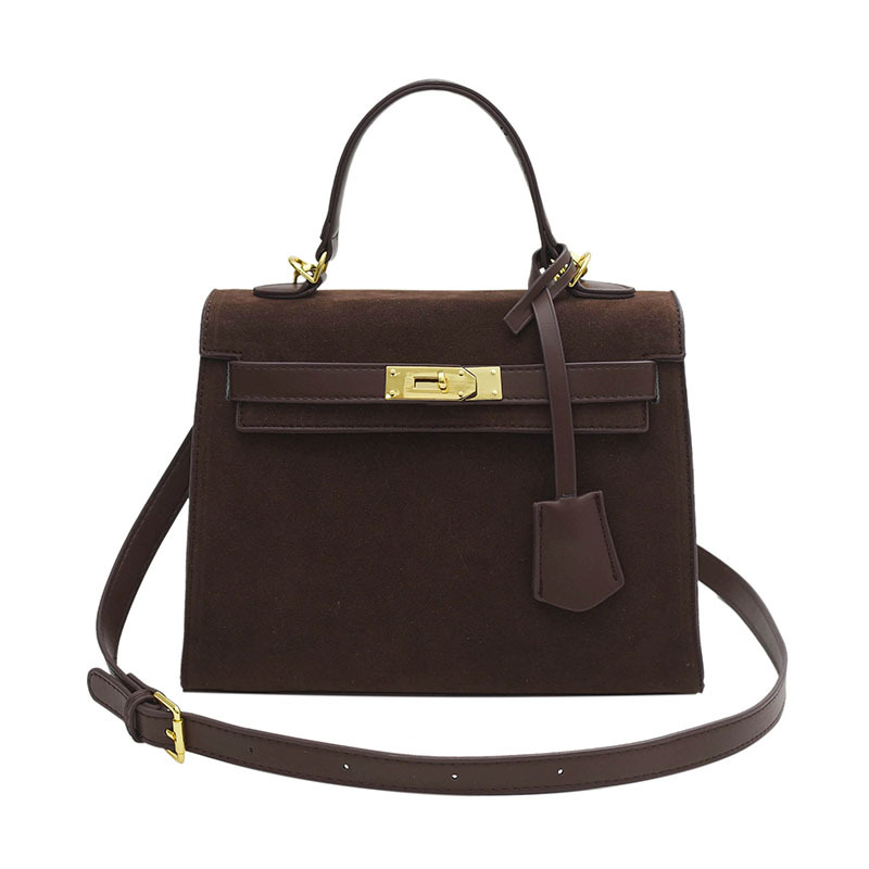 designer luxury Vintage handbag for commuting women's 2026 new trendy crossbody niche large capacity matte leather bag Secure - view 6