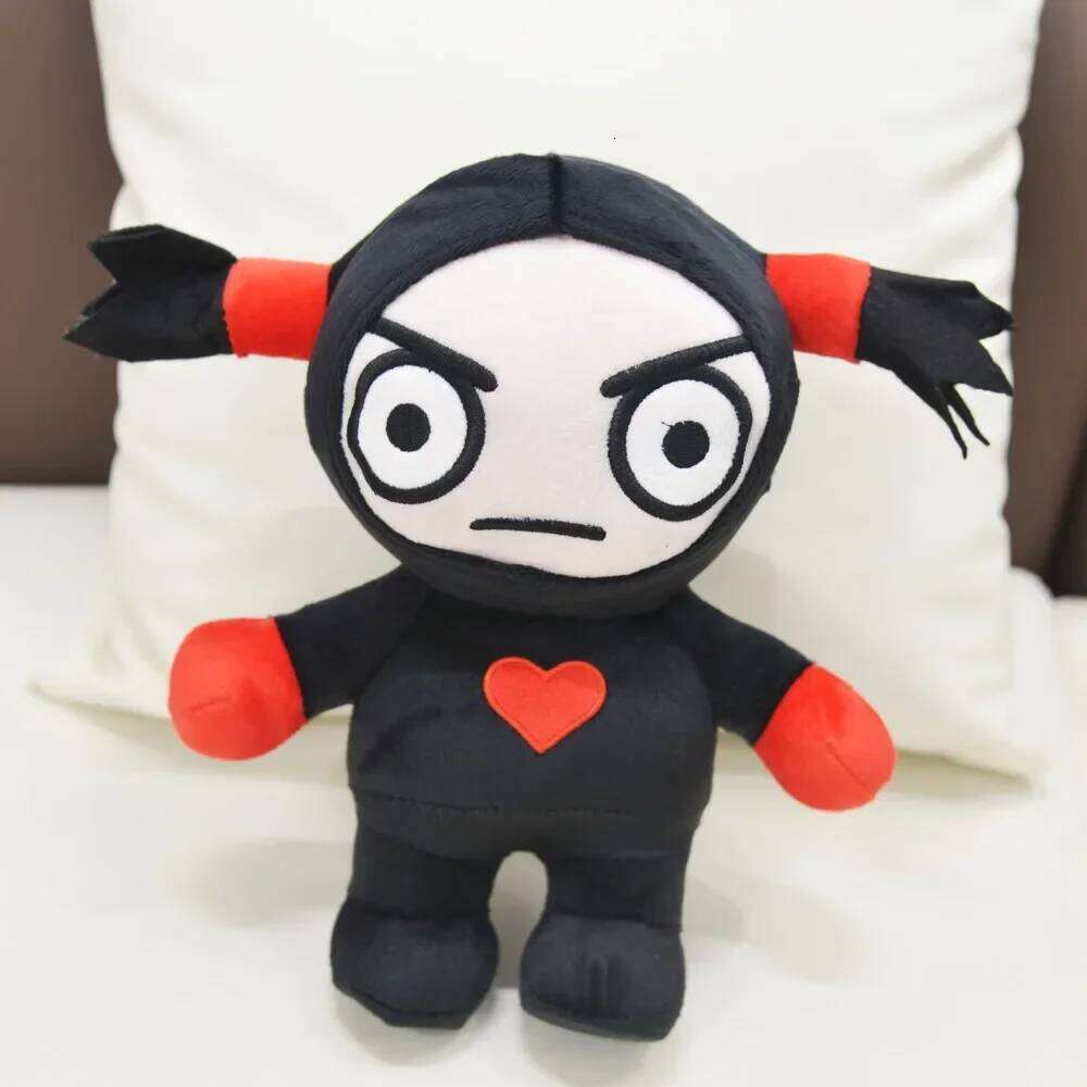 30cm Kawaii Pucca and Garu Plush Toys China Doll Cartoon Cute Soft Stuffed Dolls Figure Sleeping Pillow Children's Birthday Gift 26L0508