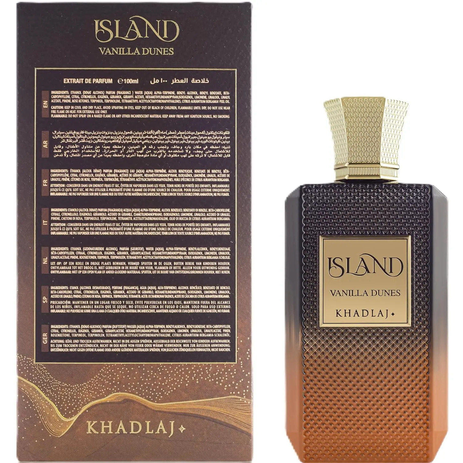 Khadlaj Island Vanilla Dunes Unisex Parfum Spray Extrait De Perfume 34 Ounce 260507 - view 4