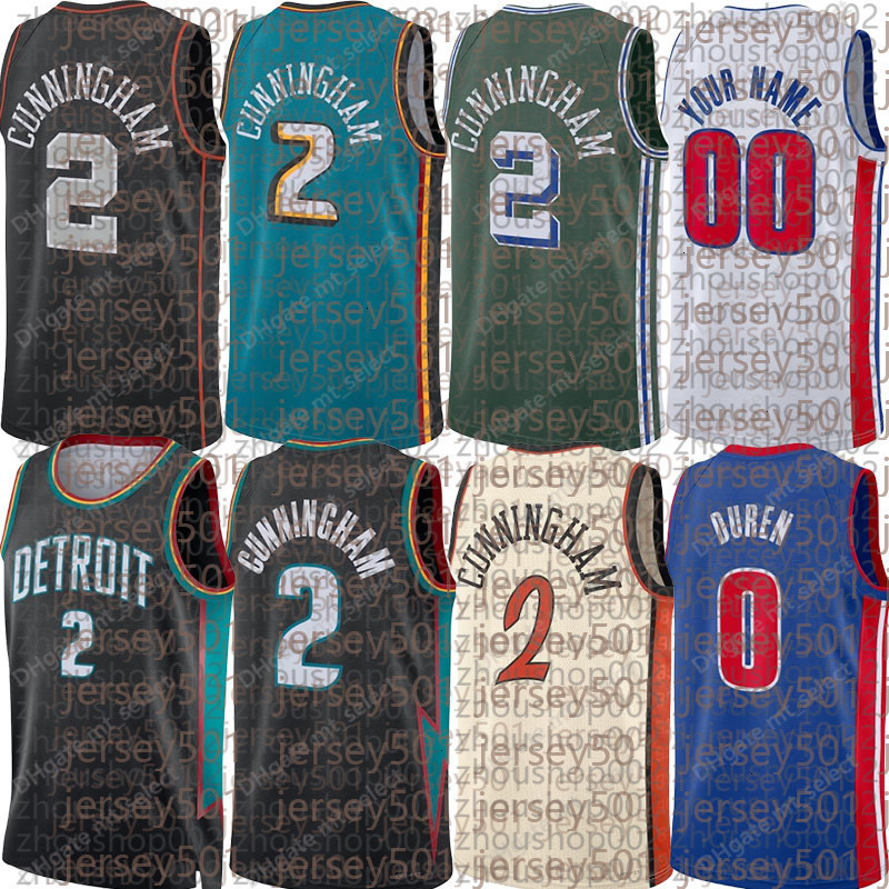 Cade Cunningham Basketball Jerseys Piston Jalen Duren Ausar Thompson Isaiah Stewart Tobias Harris Kevin Huerter Ronald Holland Caris LeVert Custom Cit