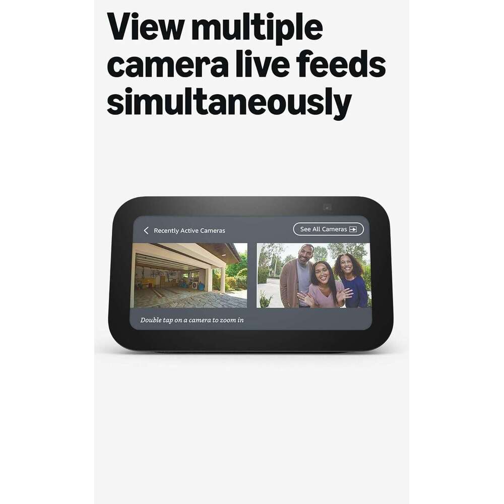 Amazon Echo Show 5 (Newest Model) Smart Display Designed For Alexa+ 2X The Bass And Clearer Sound Charcoal