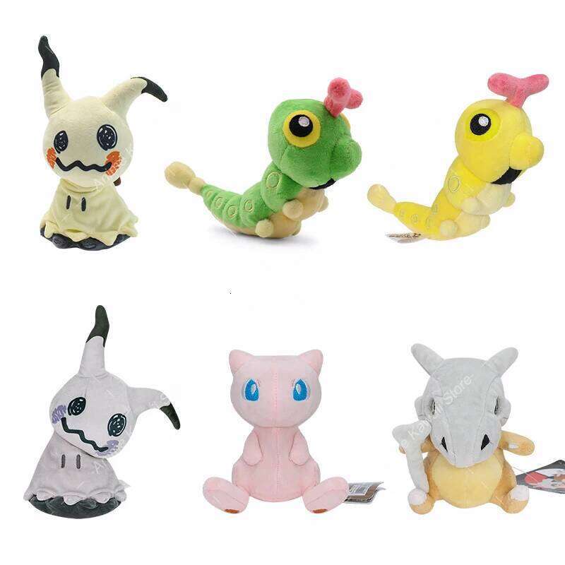 Plush Shiny Mimikyu Cubone Caterpie Mew Doll Soft Stuffed Toys for kids Birthday Christmas Gift 26L0508