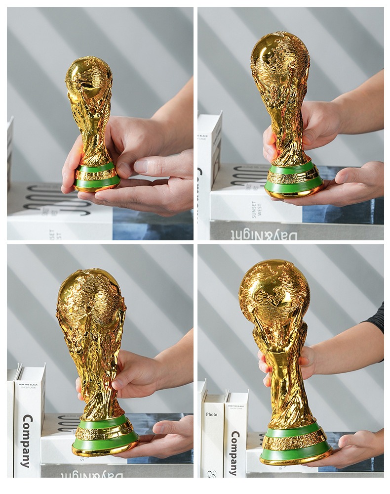 2026 World Cup Trophy Replica, Full-Size Resin World Cup Model, Gold-Plated Soccer