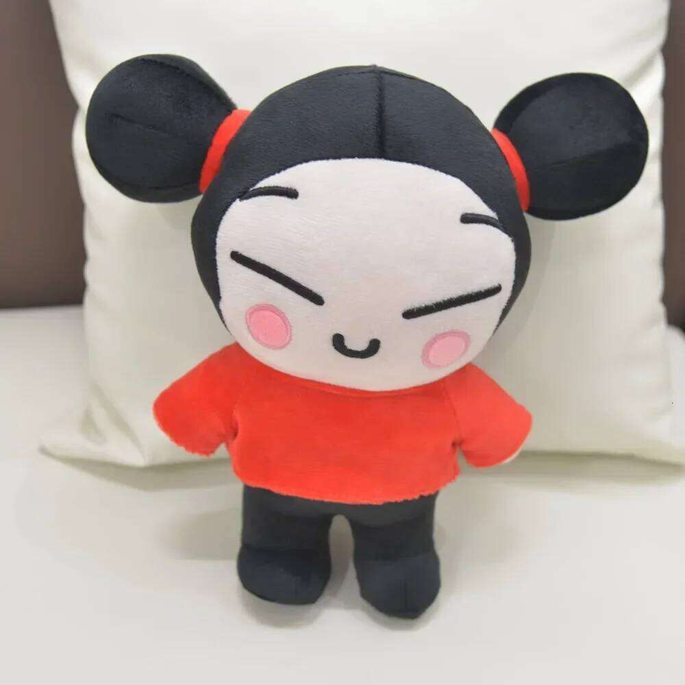 30cm Kawaii Pucca and Garu Plush Toys China Doll Cartoon Cute Soft Stuffed Dolls Figure Sleeping Pillow Children's Birthday Gift 26L0508