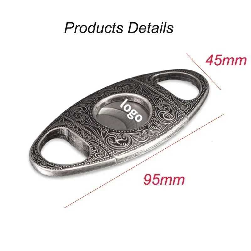 Tobacco Cigar Cutter Sharp Blade Luxury Guillotine Knife Cigar Cut Cuba Sculpture Stainless Steel Double Cut Cigar Scissor ShearT260508