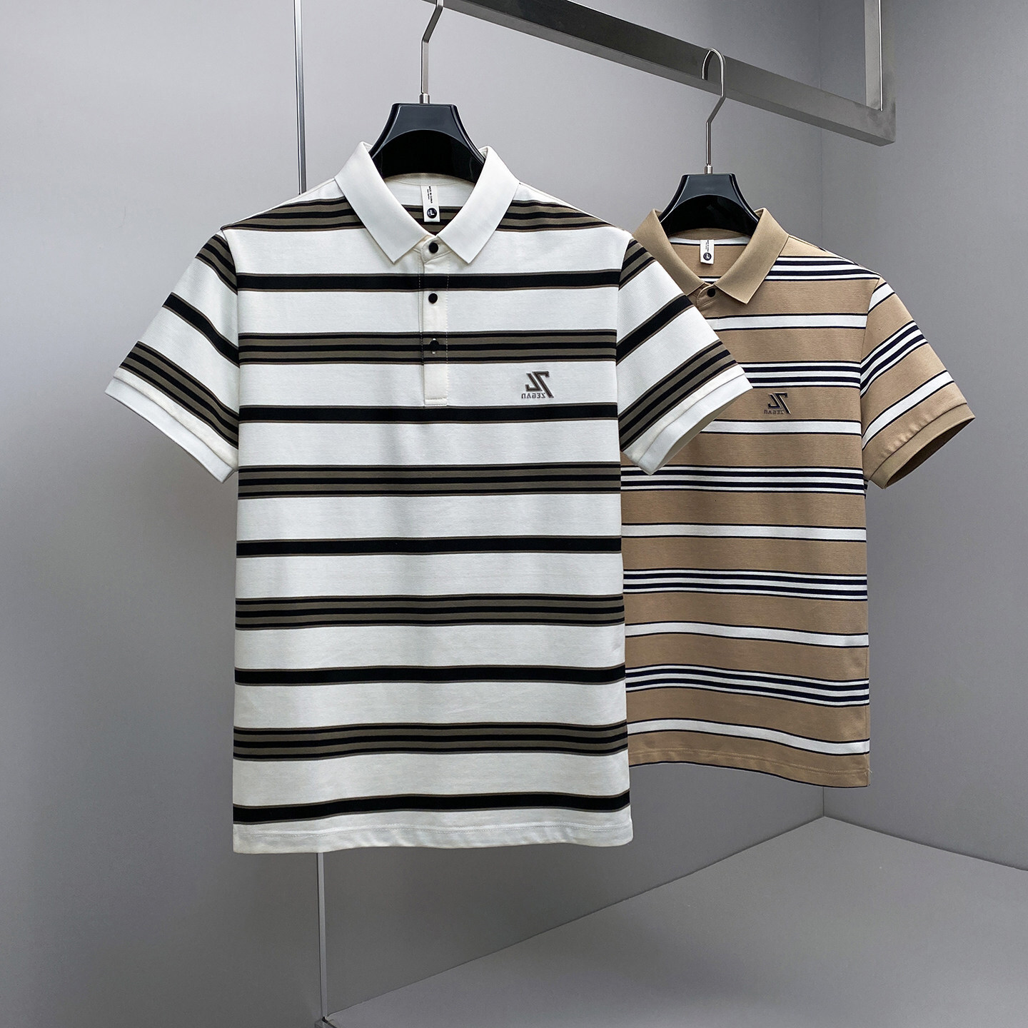 2026 Summer New European Style Turn-Down Collar Short-Sleeve POLO Shirt, Embroidered Versatile Men's T-Shirt, Wholesale for Volume Purchases