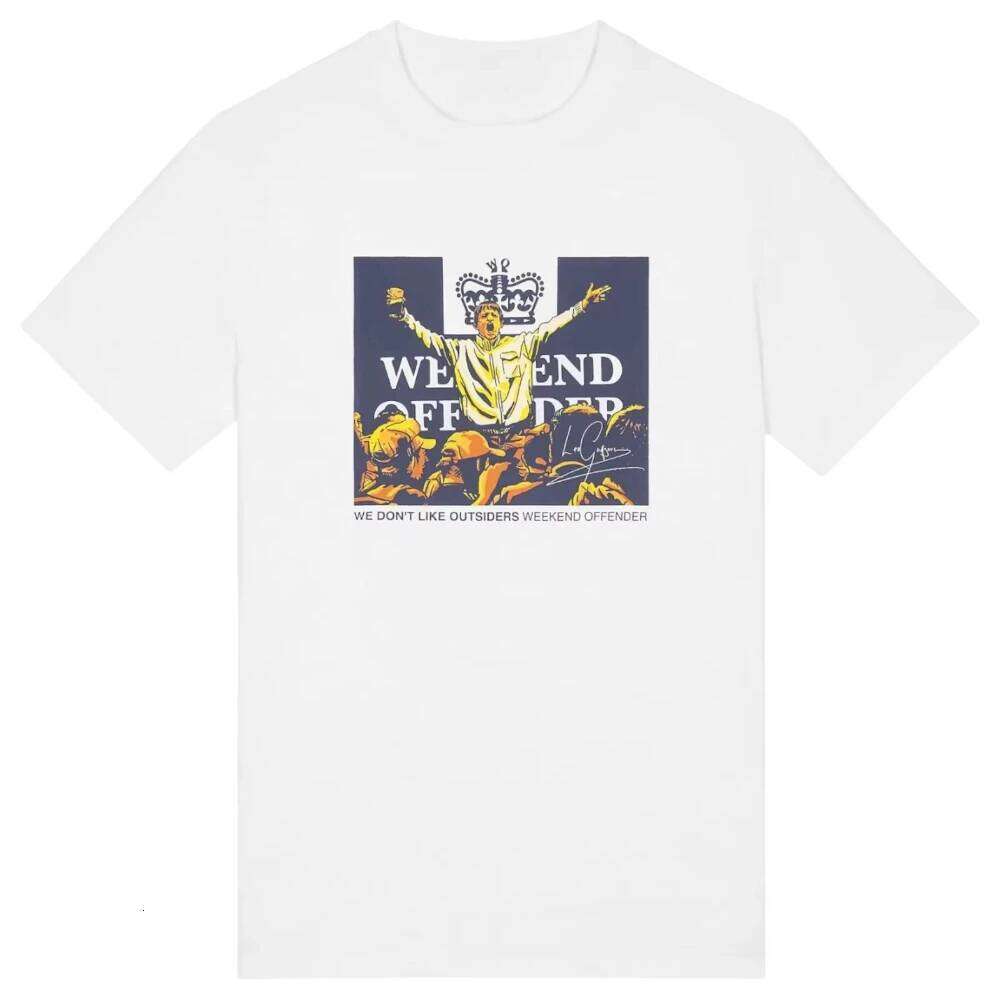 Weekend Offender Leo Gregory Graphic Printed T Shirt Short Sleeve Crew Neck Cotton Is for Both Men and Women 26L0508
