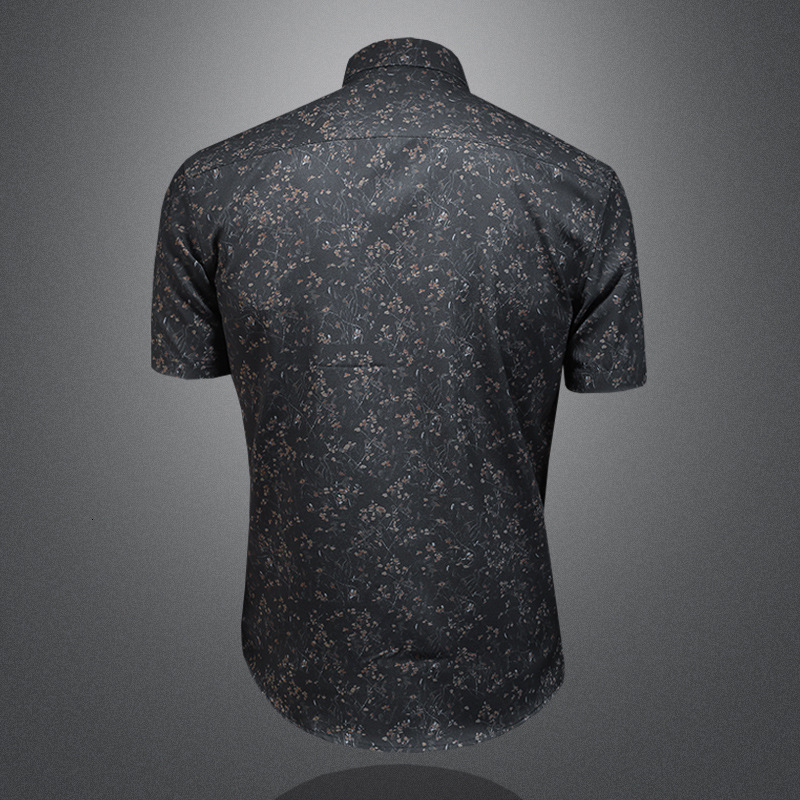 2026 New Short-Sleeve Youthful Plus Size Slim Fit Shirt, European Fashion Men's Clothing, Direct Sale from Manufacturer, Trendy