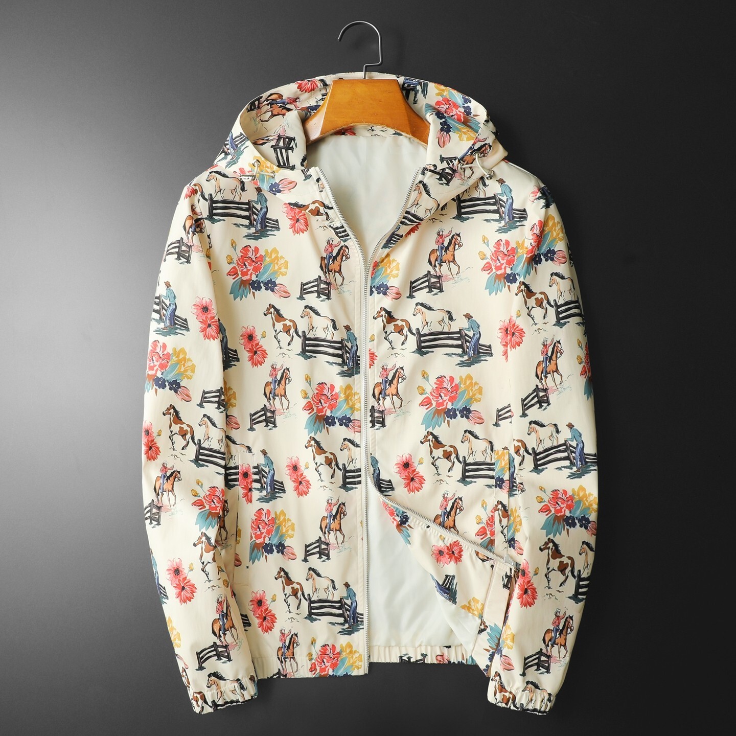 European hooded jacket 2026 spring and autumn new trendy brand men's top direct from manufacturer