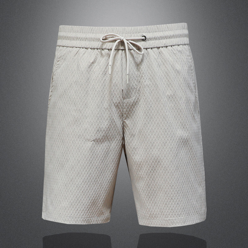 Summer high-end mid-length European brand trend, elastic waistband casual five-point shorts, popular men's clothing
