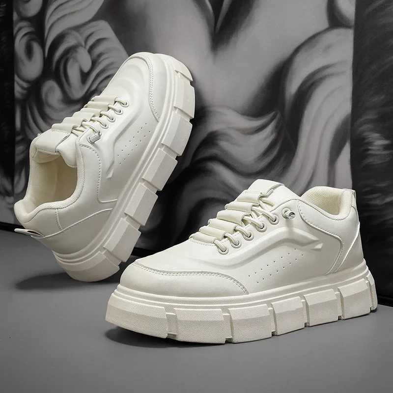 New Casual Shoes for Men 2025 Mens Oxford Shoes Leather Shoes Fashion Breathable Sneakers Handmade Platform Boot H260507 - view 5