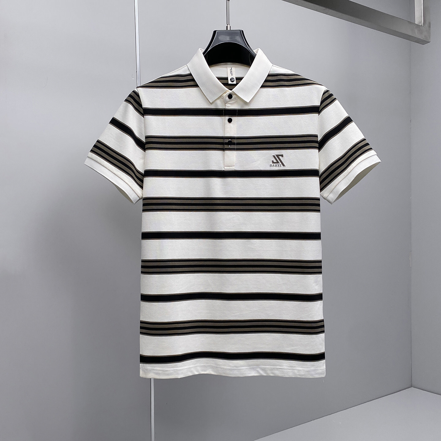 2026 Summer New European Style Turn-Down Collar Short-Sleeve POLO Shirt, Embroidered Versatile Men's T-Shirt, Wholesale for Volume Purchases