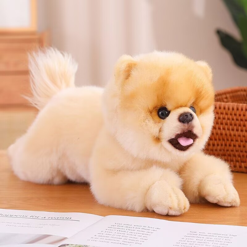 fur doll dog toy Furry dog plush toy Simulation dog Cat plush toy Stuffed Animals