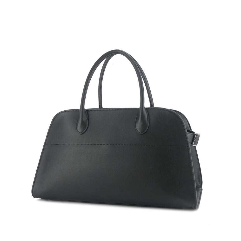 ROW S New Margaux Horizontal Cowhide Tote Bag Is Large Capacity Commuter Handbag With A Shoulder Strap For Crossbody Or Single Use SENYY