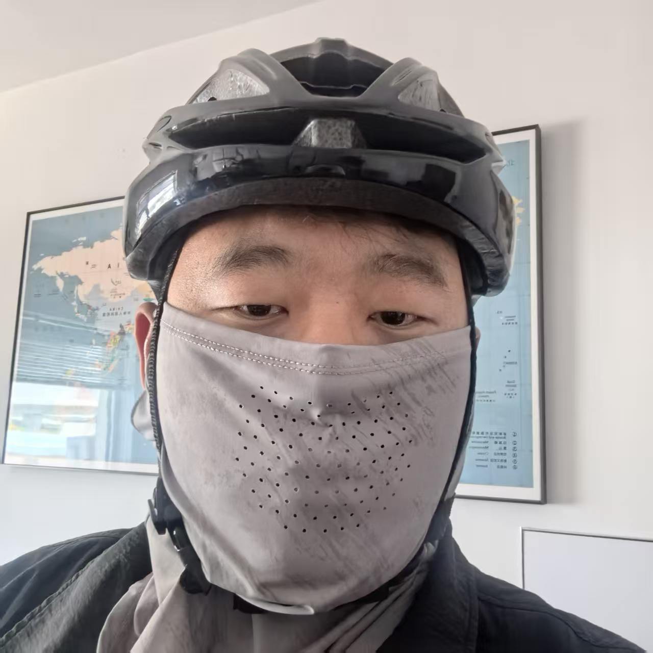 High-quality riding mask Barak Rafah hat sun mask summer anti-ultraviolet shading breathable riding mask ice silk neck ice veil collar can be customiz