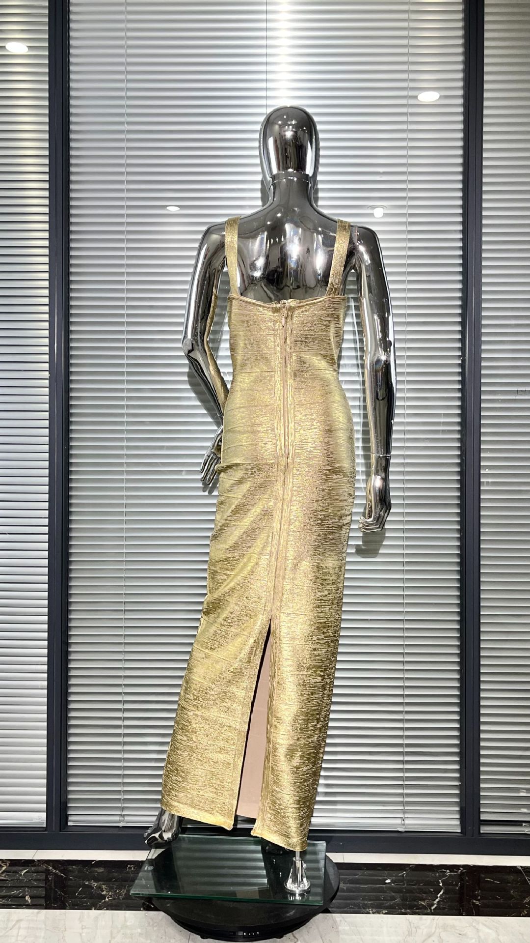 Casual Dresses Women Sleeveless Bodycon Bandage Dress Celebrity Elegant Gold Cocktail Evening Party Luxury Birthday Vestidos