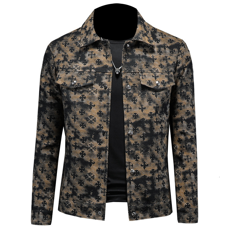 European brand with jacquard lapel, 2026 spring new popular men's fashion jacket