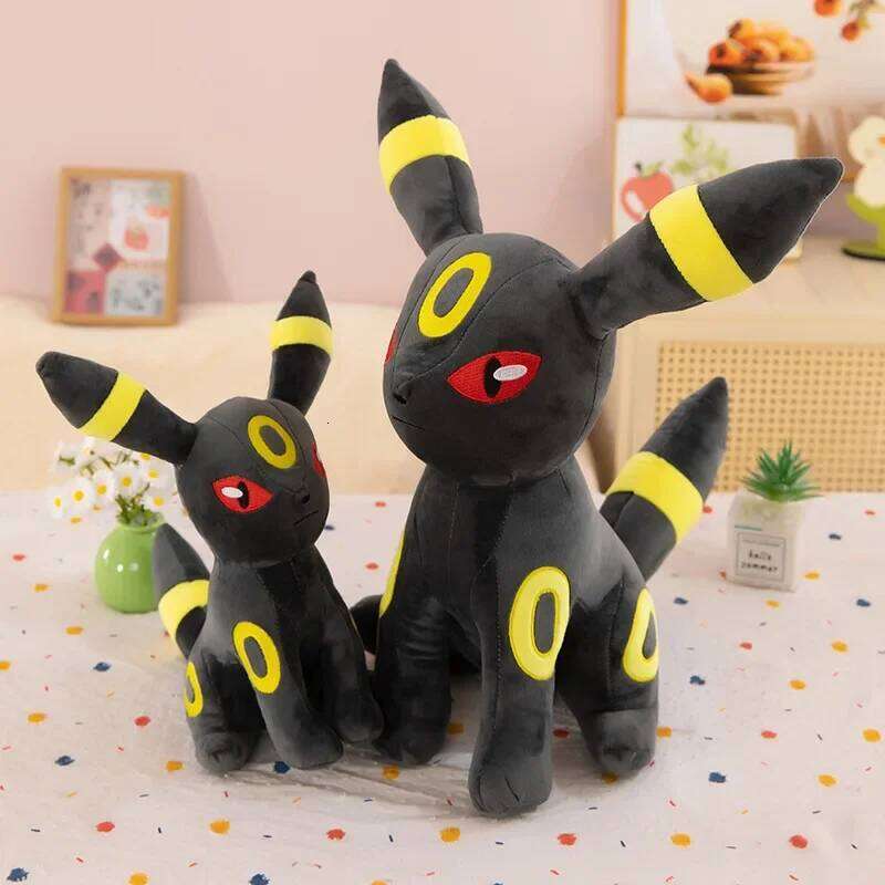 30-60cm Umbreon Plush Toys Large Anime Doll Pillow Cartoon Eevee Kawaii Plushie Gift for Kids Birthday 26L0508