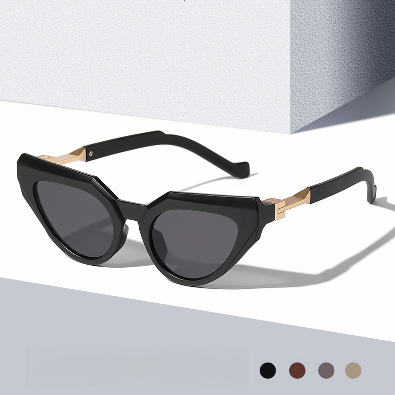 New Y2K Future Technology Style Designer Sunglasses Luxury Cat Eyes Black UV400 Anti UV Sunshade Street Photography Outdoor Glasses Women's Acces