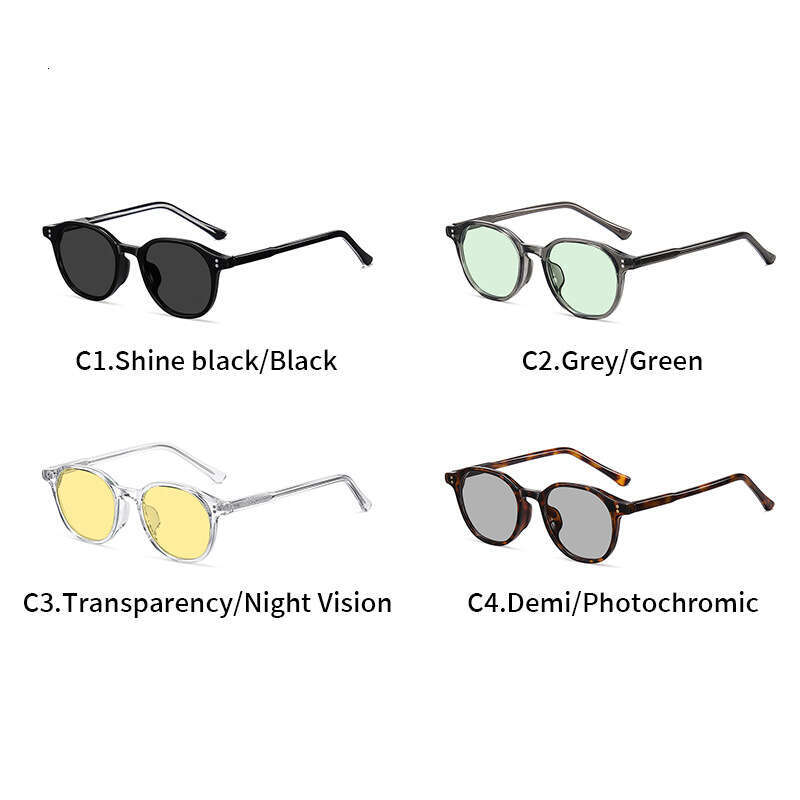New European and American Polarized Men Insert Fashion Round Frame Sunglasses for Women High-End