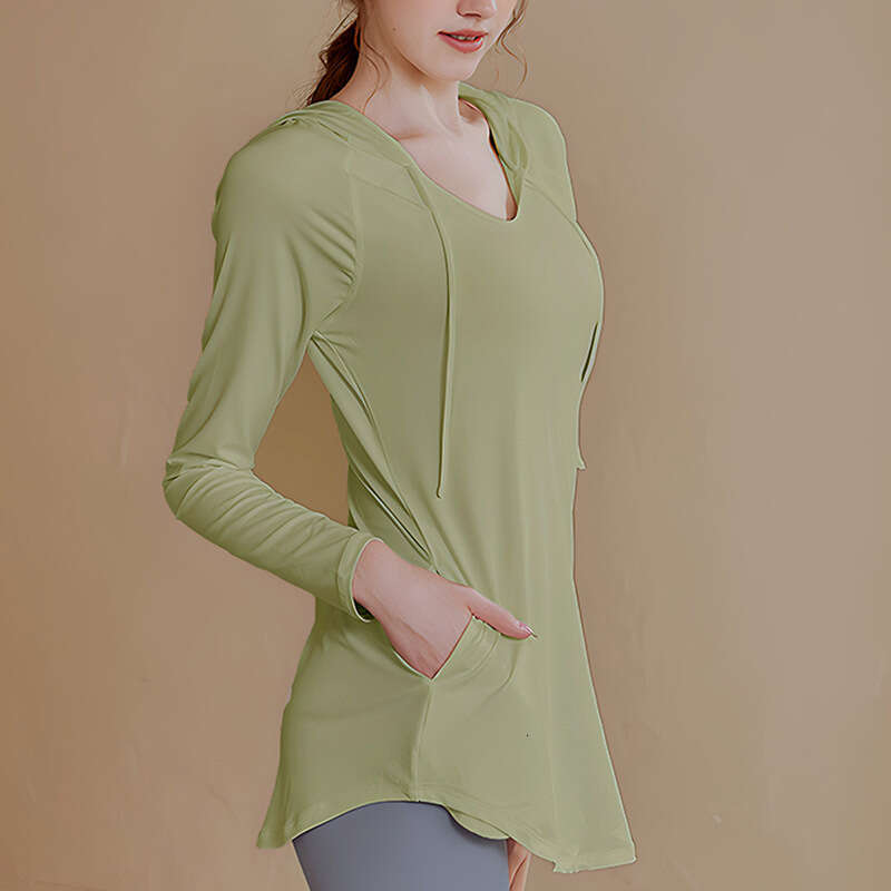 Designer 2026 Casual Sports Suit Hooded Luxury Top, Plus Size, Slimming For Plus-size Women, Spring/summer Fitness Long-sleeve Quick-dry Outdoor Runni