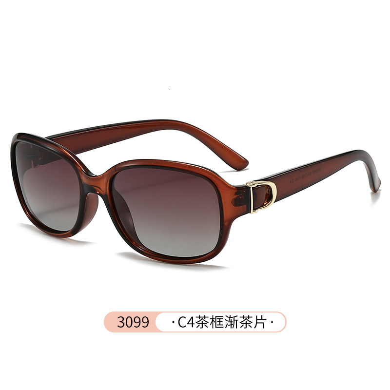 Luxury brands designer Polarized Oval Sunglasses Women Retro Gradient Fashion Streetwear Celebrity Outdoor Eyewear Elegant Runway Chic Style