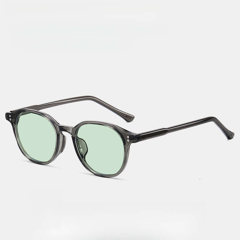 New European and American Polarized Men Insert Fashion Round Frame Sunglasses for Women High-End