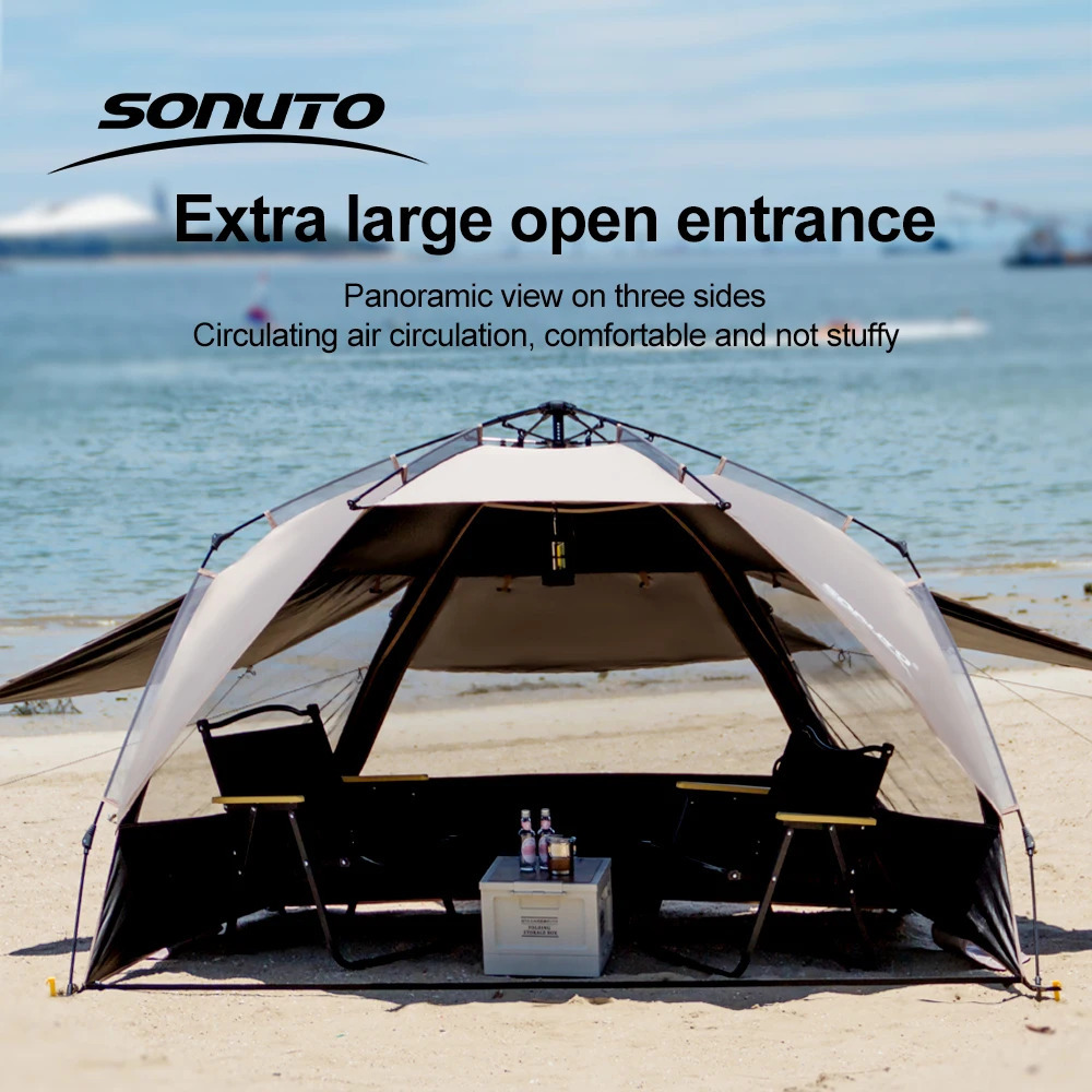 Sonuto Outdoor 34P OneTouch Camping Tent Quick Automatic Opening Beach Fishing Family Travel Picnic Park AntiUV Shade 260506banjia - view 7