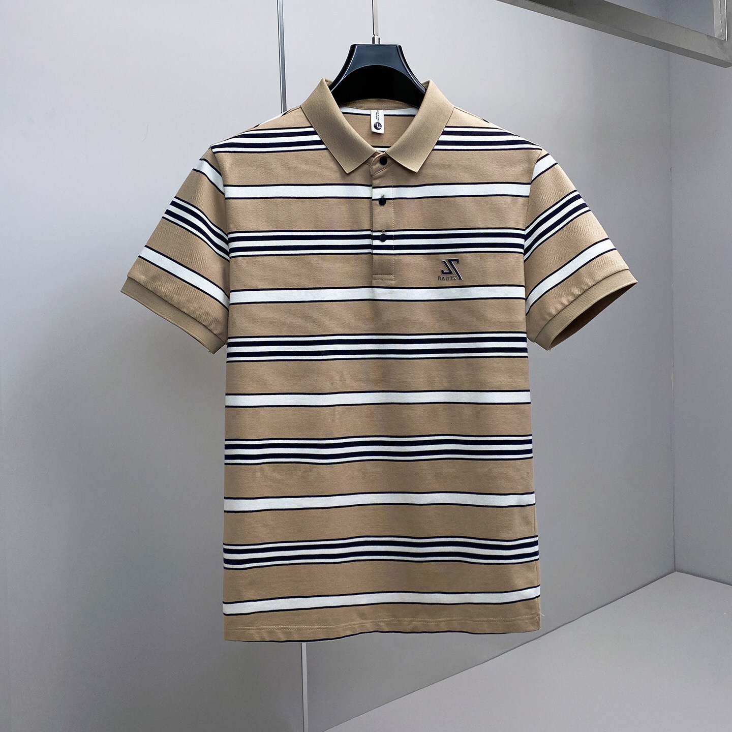 2026 Summer New European Style Turn-Down Collar Short-Sleeve POLO Shirt, Embroidered Versatile Men's T-Shirt, Wholesale for Volume Purchases
