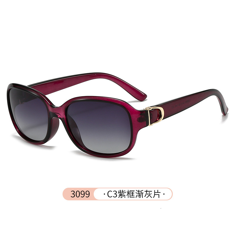 Luxury brands designer Polarized Oval Sunglasses Women Retro Gradient Fashion Streetwear Celebrity Outdoor Eyewear Elegant Runway Chic Style