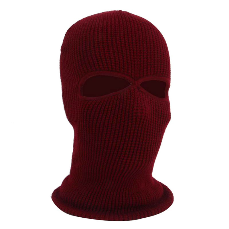 Warm Ski Mask Knitted Face Cover Adult Winter Balaclava Full Face Mask For Winter Outdoor Sports Motorcycle Windproof 250928