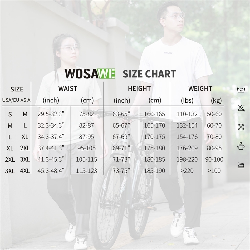 WOSAWE Cycling Pants Spring Summer Quick Drying Sports Pants Women Mens Pants MTB Road Bike Pants Breathable Bicycle Trousers 260429