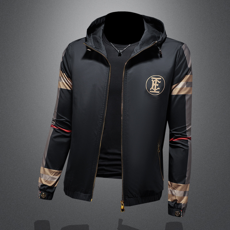 European fashion jacket, hooded coat, 2026 autumn and winter new style, famous brand men's clothing, direct sales from manufacturer, popular item