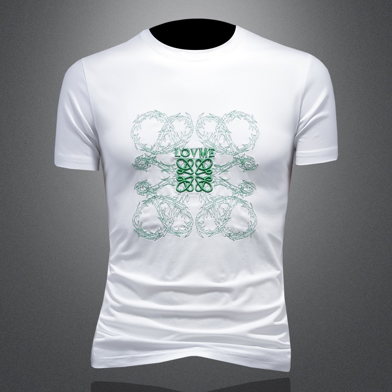 Men's Short T-Shirt 2026 Summer New European Style Round Neck Half Sleeve Factory Direct Sale Multi-Color Base Shirt T