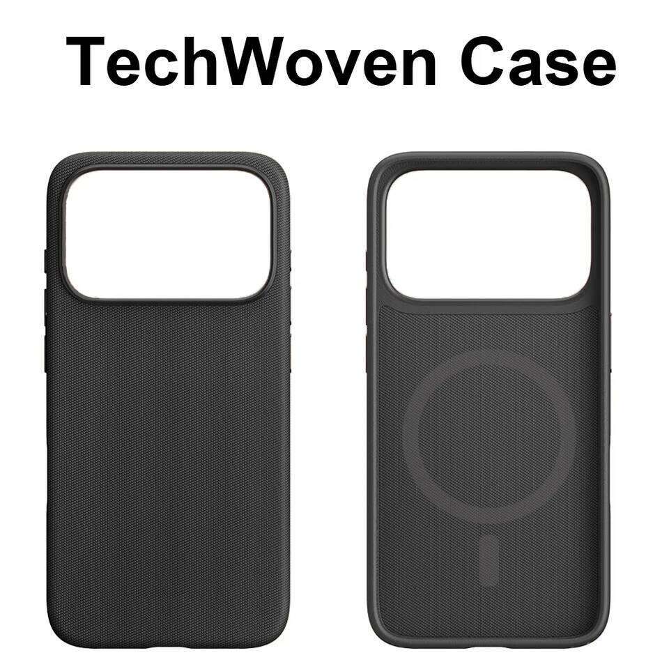 Luxury Tech Woven Magnetic Adsorption Phone Case Iphone 17 16 15 14 13 Pro Max TechWoven for Magsafe Wireless Charge Cover 26W0508