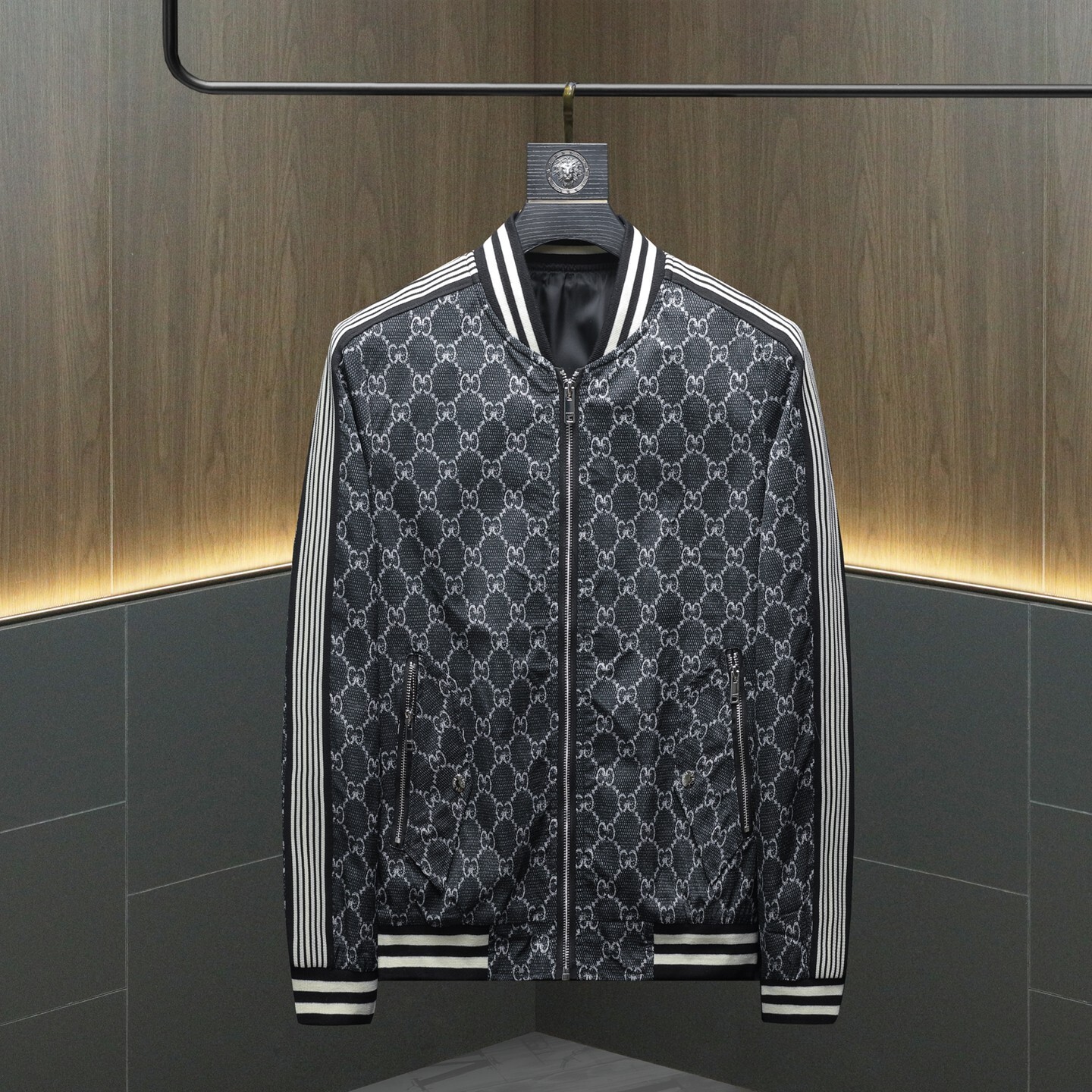 Men's baseball collar jacket, stylish zip-up, 2026 spring new model, European station direct sales, trendy