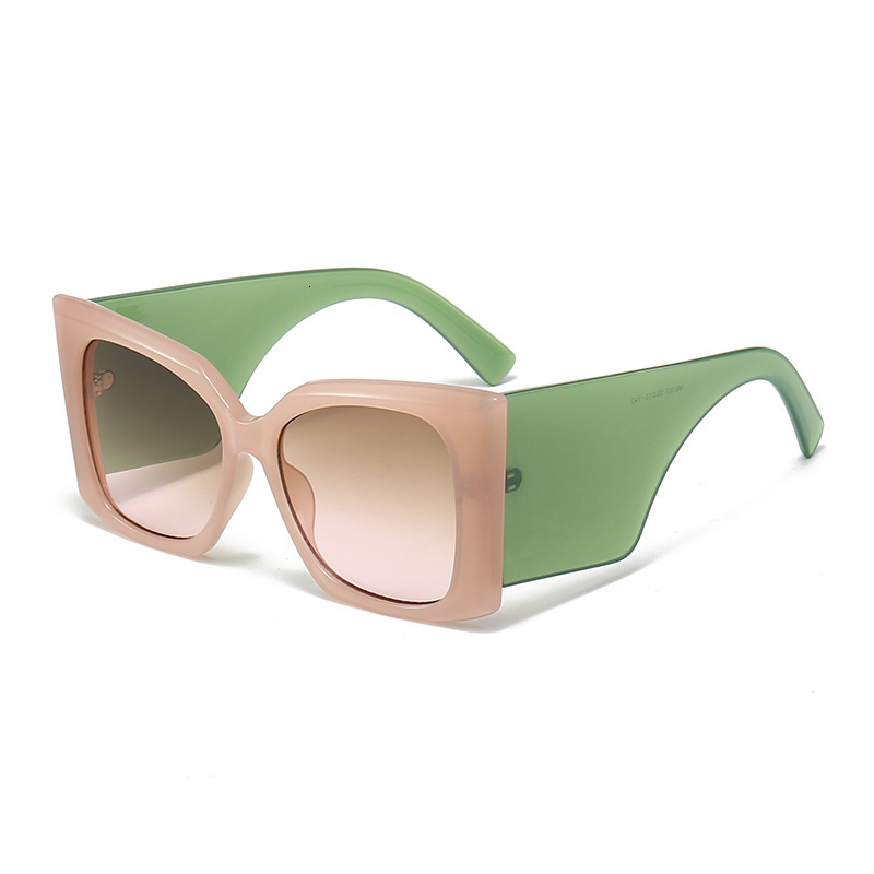 2026 New Style Fashion Sunglasses By Designer - Wide Frame Eyeglass Lids Street Style Sunglasses For Women Beach And Outdoor Uv-protective Sunglasses