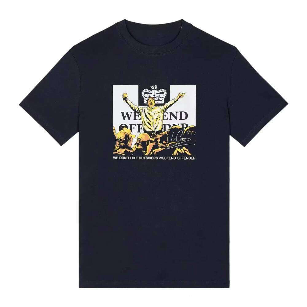 Weekend Offender Leo Gregory Graphic Printed T Shirt Short Sleeve Crew Neck Cotton Is for Both Men and Women 26L0508