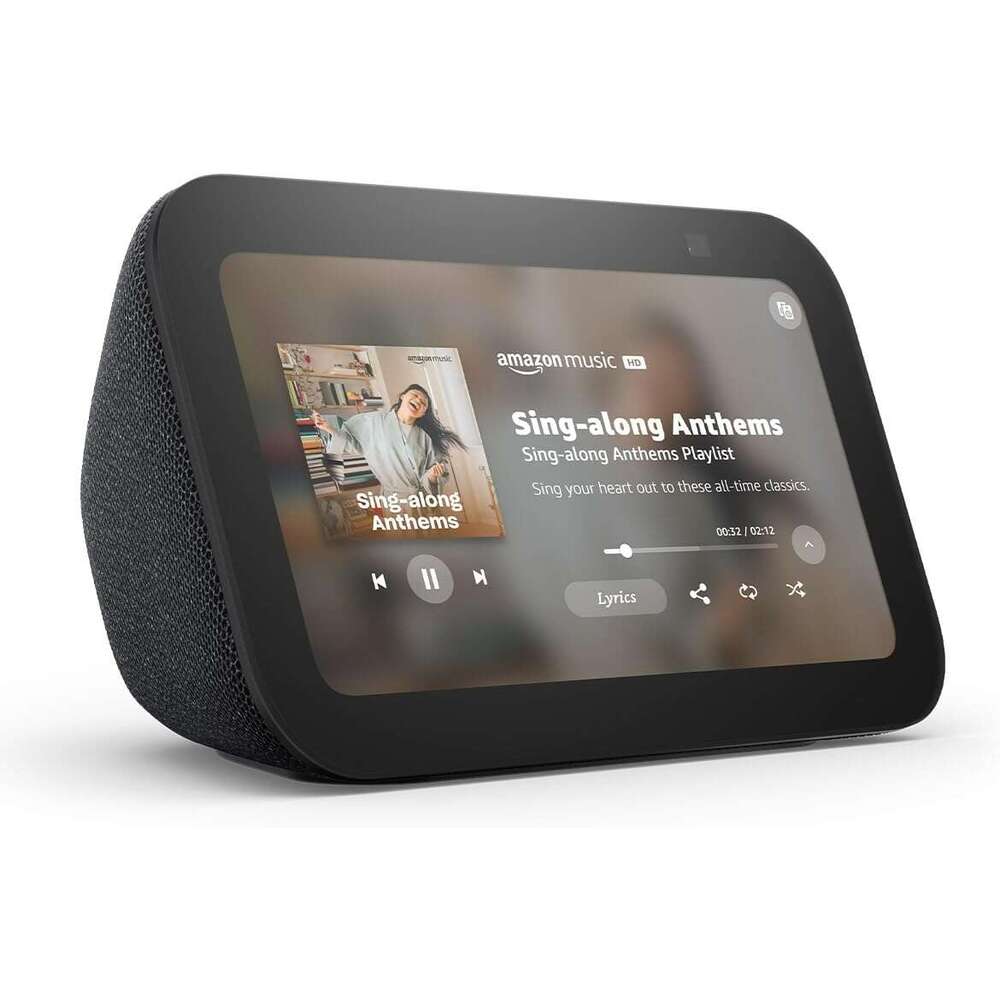 Amazon Echo Show 5 (Newest Model) Smart Display Designed For Alexa+ 2X The Bass And Clearer Sound Charcoal