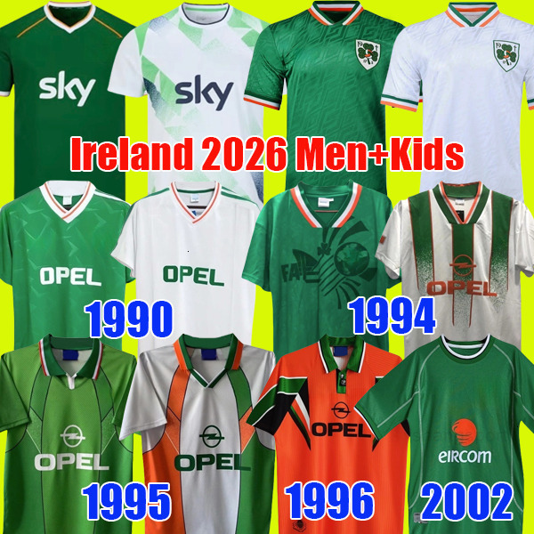 Ireland 2026 Home Away Kit PARROTT FERGUSON NOONAN COLLINS Soccer Jersey 24 26 MCCABE Irish football shirt top men kids sets 1990 1992 1994 1995 1996 