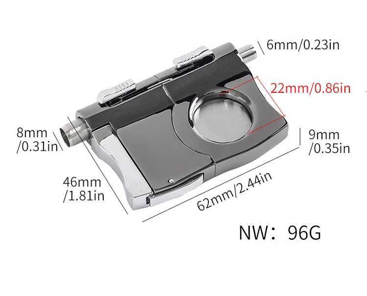 Multi-functional Cigar Cutter Guillotine With 6mm 8mm Cigar Punch Puncher Stainless Steel Cigar Smoking Accessories Gift For MenT260508