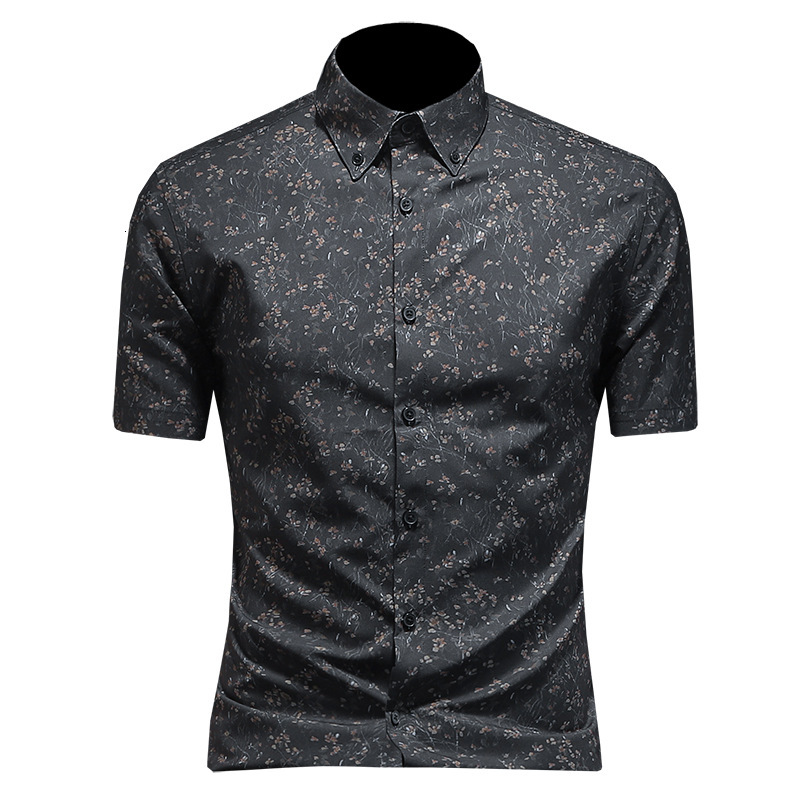 2026 New Short-Sleeve Youthful Plus Size Slim Fit Shirt, European Fashion Men's Clothing, Direct Sale from Manufacturer, Trendy