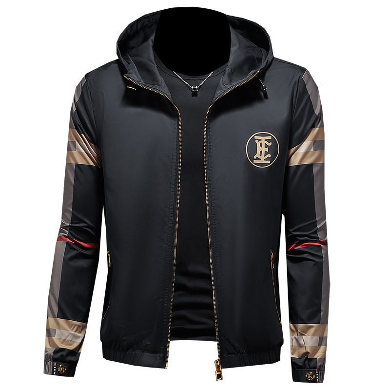 European fashion jacket, hooded coat, 2026 autumn and winter new style, famous brand men's clothing, direct sales from manufacturer, popular item